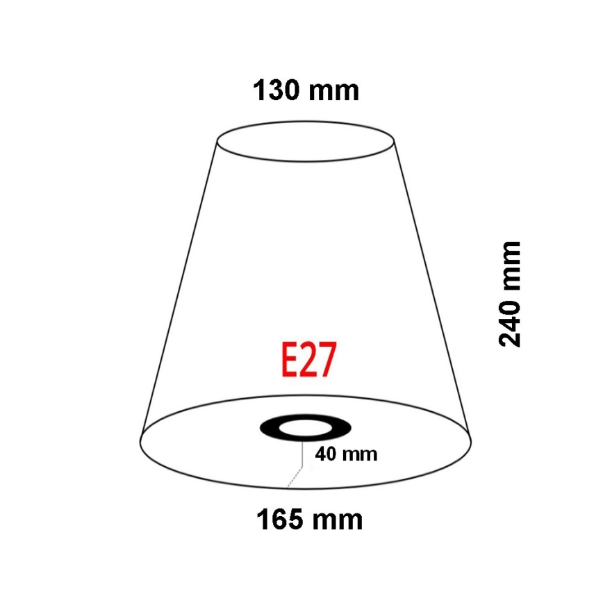 FARO 2P0311 - Stínidlo k nástěnnému svítidlu REM E27 pr. 165 mm béžová
