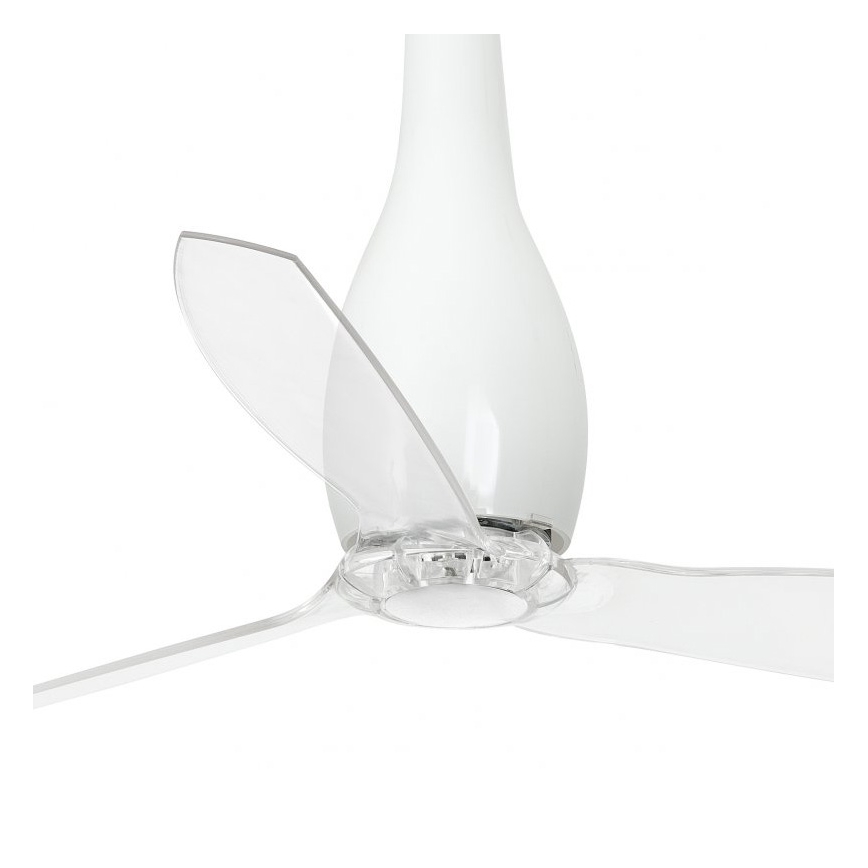 FARO 32001 - Stropní ventilátor ETERFAN bílá/čirá pr. 128 cm + dálkové ovládání