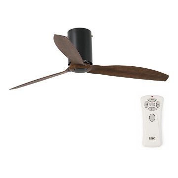 FARO 32042 - Stropní ventilátor MINI TUBE VENTIL s dálkovým ovladačem hnědá