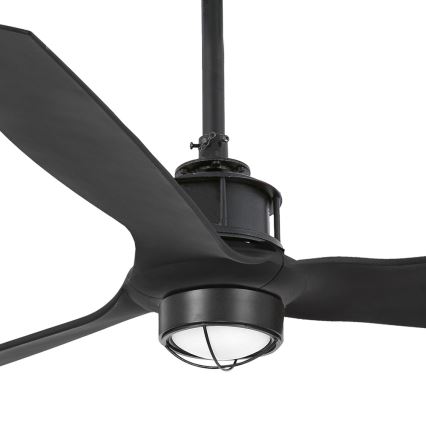 FARO 32100-10 - LED Stropní ventilátor JUST FAN LED/17W/230V černá + dálkové ovládání