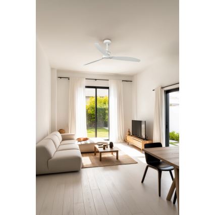 FARO 32101WP - Stropní ventilátor JUST FAN M bílá pr. 128 cm SMART + dálkové ovládání