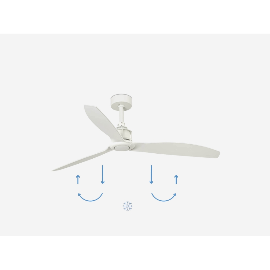 FARO 32101WP - Stropní ventilátor JUST FAN M bílá pr. 128 cm SMART + dálkové ovládání