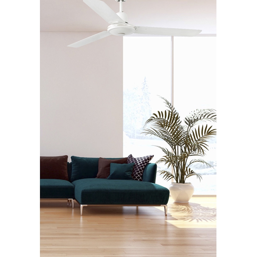 FARO 33005 - Stropní ventilátor ECO INDUS bílá