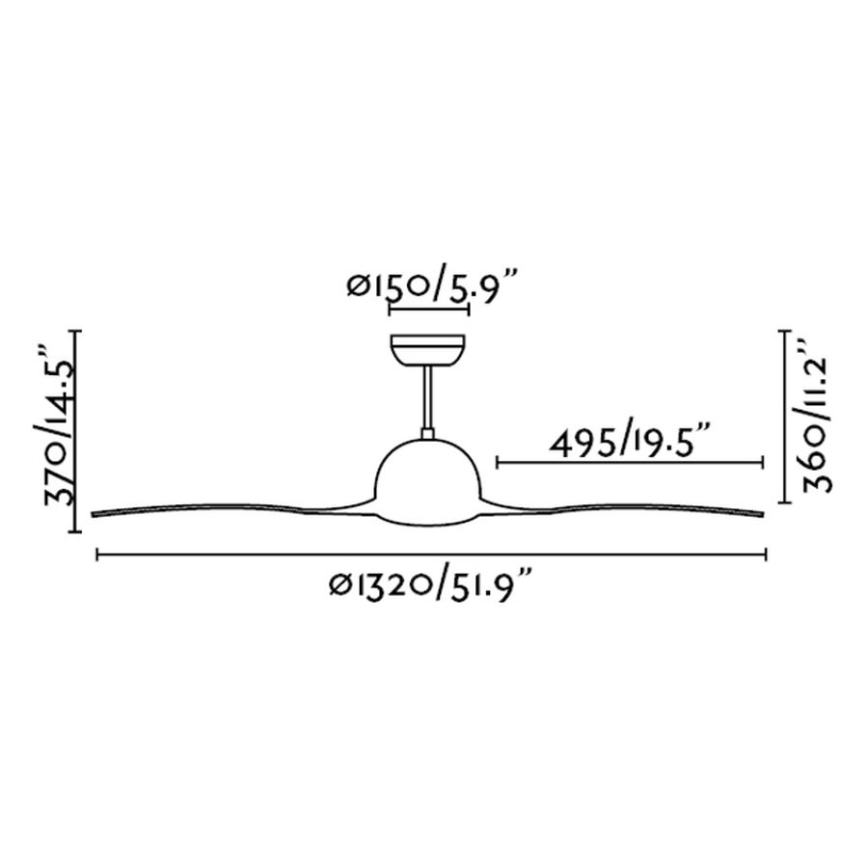 FARO 33317 - Stropní ventilátor LAKKI