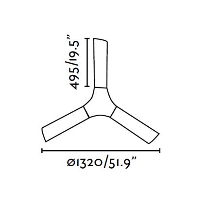 FARO 33317 - Stropní ventilátor LAKKI