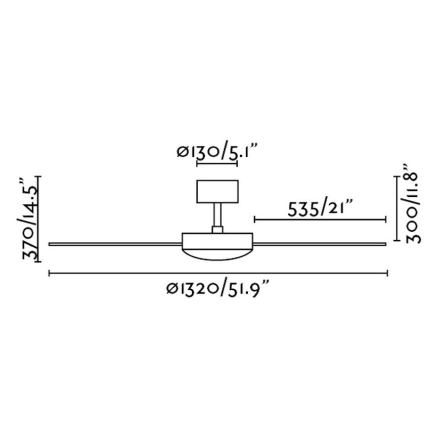 FARO 33351 - Stropní ventilátor MALLORCA