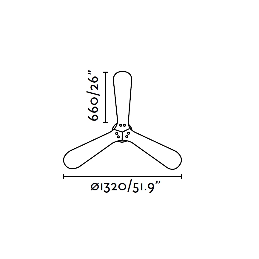 FARO 33370 - Stropní ventilátor LANTAU