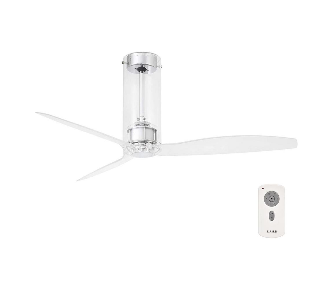 FARO Barcelona FARO 33374 - Stropní ventilátor TUBE FAN čirá FA33374