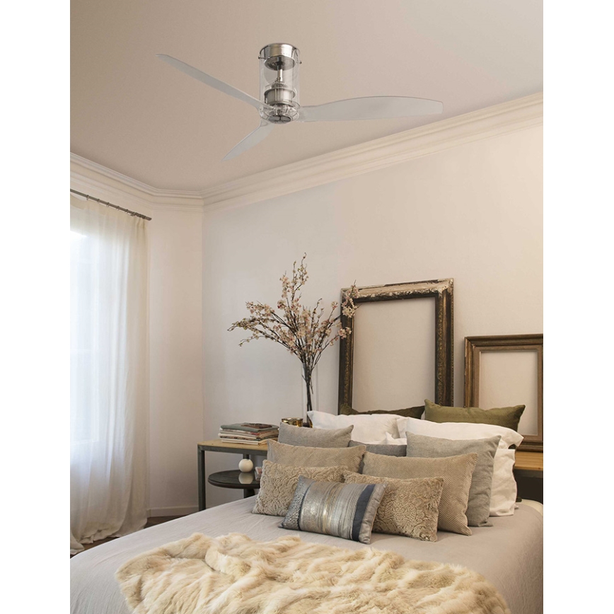 FARO 33393 - Stropní ventilátor MINI TUBE FAN s dálkovým ovladačem a motorem DC