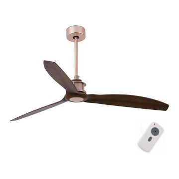 FARO 33399 - Stropní ventilátor JUST FAN hnědá/měděná