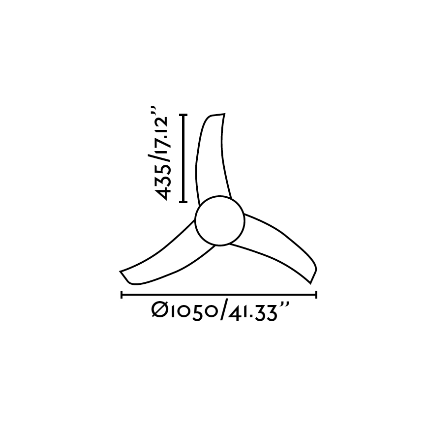 FARO 33415 - Stropní ventilátor EASY 2xE27/15W/230V