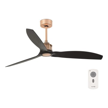 FARO 33418 - Stropní ventilátor JUST FAN černá/měděná