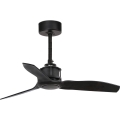 FARO 33424WT - Stropní ventilátor JUST FAN S pr. 81 cm černá Wi-Fi Tuya + dálkové ovládání