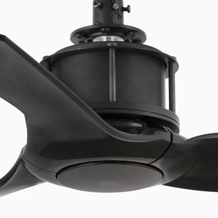 FARO 33424WT - Stropní ventilátor JUST FAN S pr. 81 cm černá Wi-Fi Tuya + dálkové ovládání