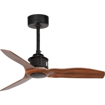 FARO 33425WT - Stropní ventilátor JUST FAN S pr. 81 cm hnědá/černá Wi-Fi Tuya + dálkové ovládání