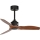 FARO 33425WT - Stropní ventilátor JUST FAN S pr. 81 cm hnědá/černá Wi-Fi Tuya + dálkové ovládání