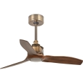 FARO 33428WT - Stropní ventilátor JUST FAN S pr. 81 cm hnědá/mosaz Wi-Fi Tuya + dálkové ovládání