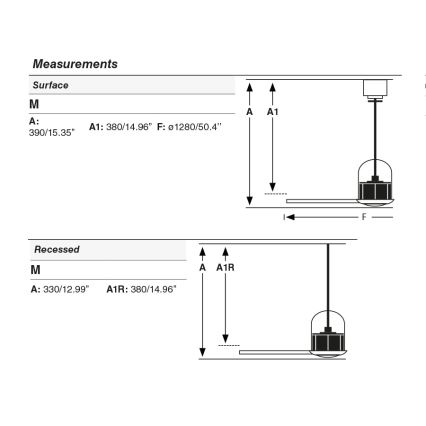 FARO 33435WT - Stropní ventilátor WEAVER M pr. 128 cm hnědá/černá Wi-Fi Tuya + dálkové ovládání