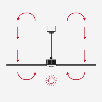 FARO 33451WT - Stropní ventilátor COPPER FAN M pr. 128 cm hnědá/černá Wi-Fi Tuya + dálkové ovládání