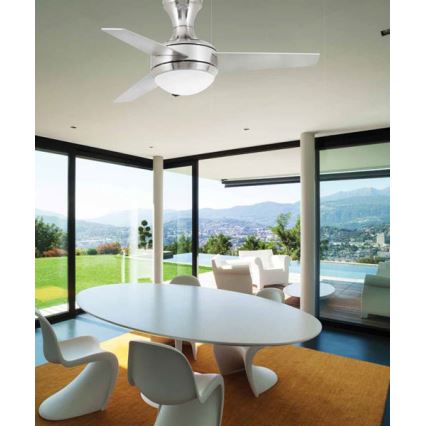 FARO 33455 - Stropní ventilátor MINI UFO 2xE27/20W/230V + dálkové ovládání