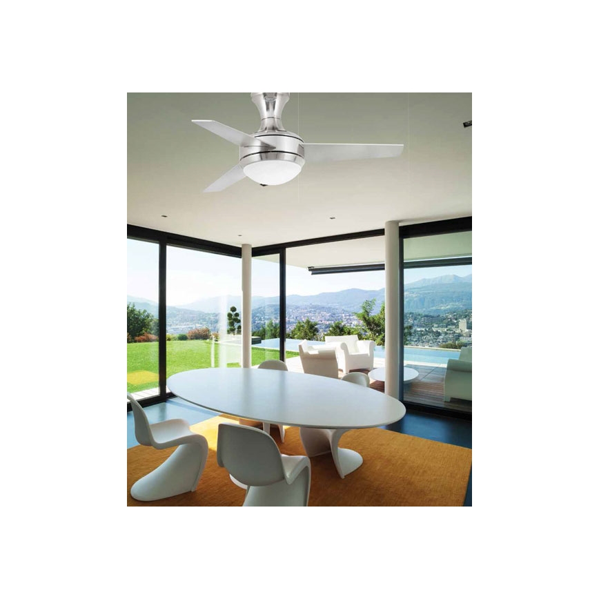 FARO 33455 - Stropní ventilátor MINI UFO 2xE27/20W/230V + dálkové ovládání