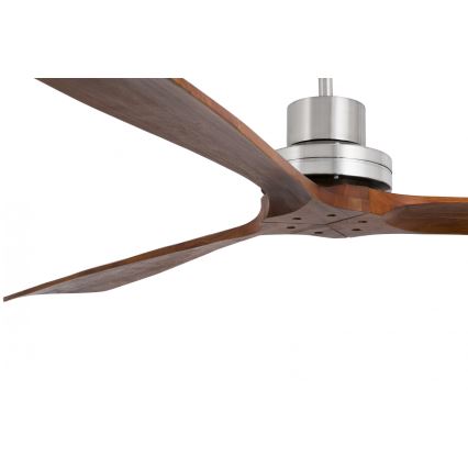 FARO 33464 - Stropní ventilátor LANTAU 168 mat.chrom/ořech