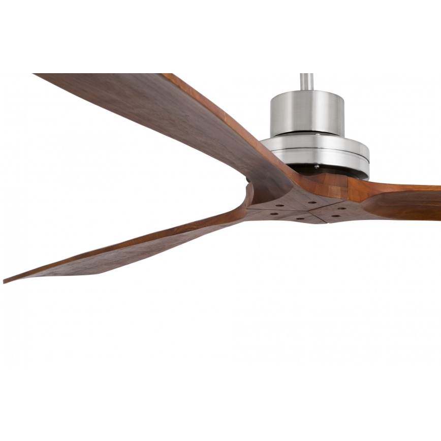FARO 33464 - Stropní ventilátor LANTAU 168 mat.chrom/ořech
