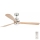 FARO 33505DC - LED Stropní ventilátor LANTAU XL LED/15W/230V dřevo/matný chrom pr. 168 cm + dálkové ovládání