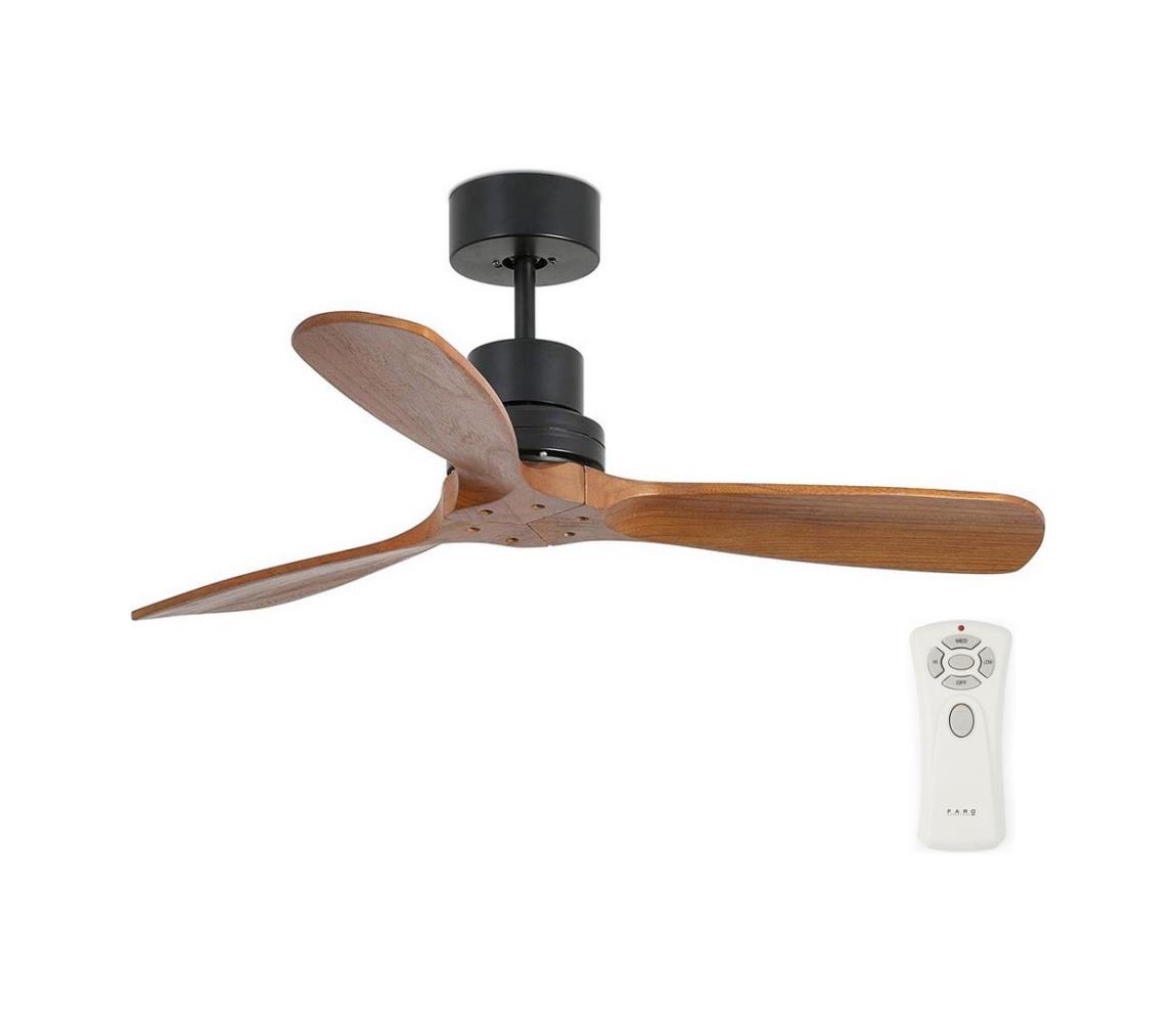 FARO Barcelona FARO 33517 - Stropní ventilátor MINI LANTAU černá/hnědá FA33517