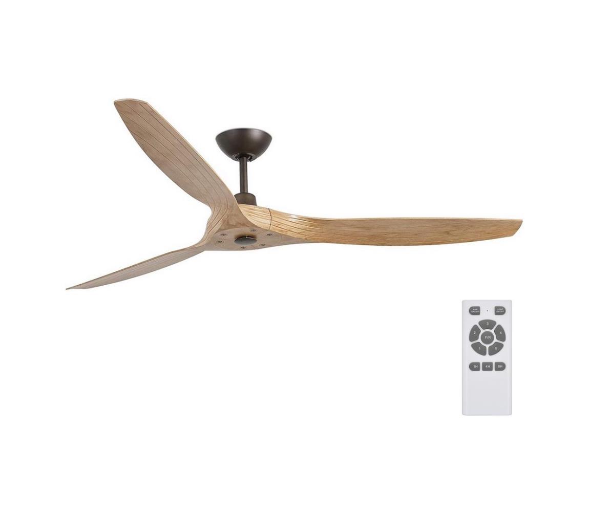 FARO Barcelona FARO 33519 - Stropní ventilátor MOREA hnědá FA33519