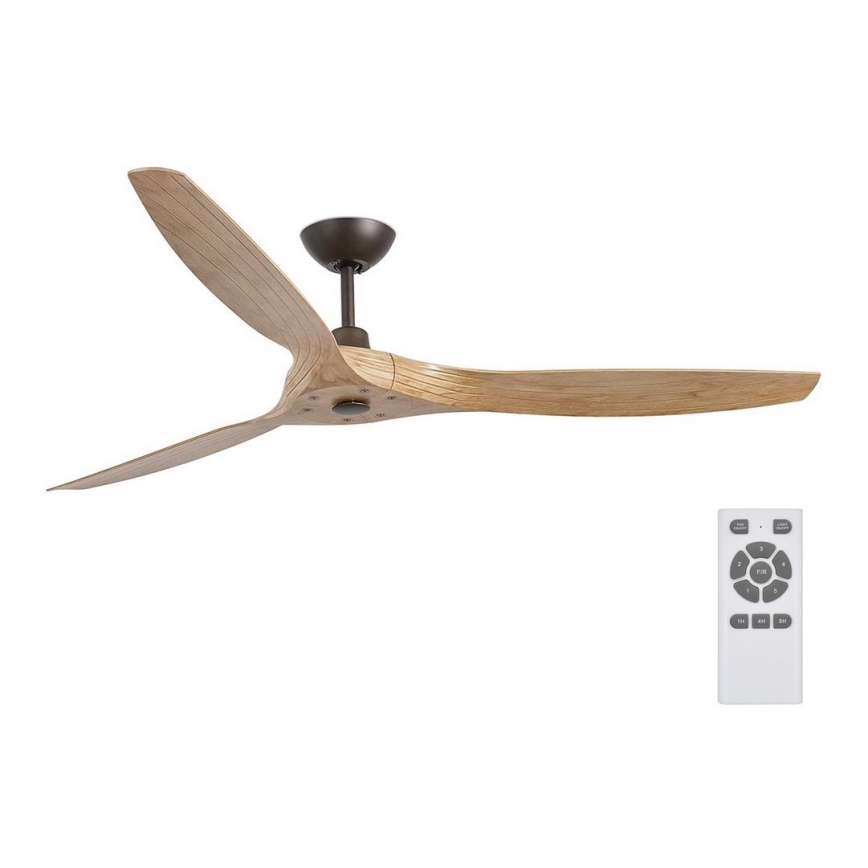 FARO 33519 - Stropní ventilátor MOREA hnědá pr. 152 cm + dálkové ovládání