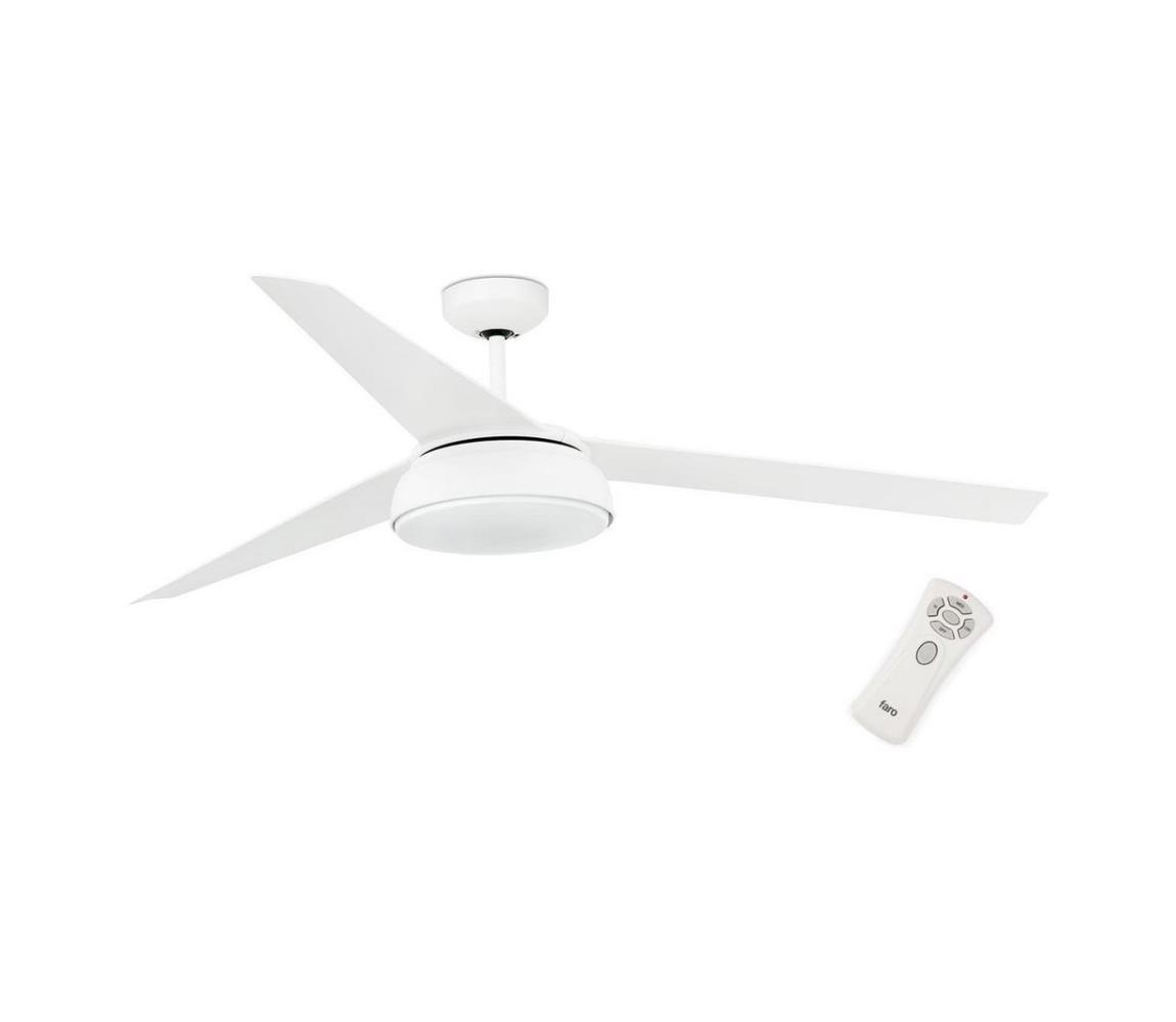 FARO Barcelona FARO 33549 - LED Stmívatelný stropní ventilátor VULCANO LED/25W/230V bílá FA33549