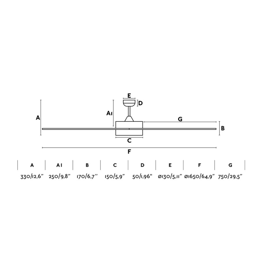 FARO 33553 - LED Stropní ventilátor CENTURY LED/15W/230V