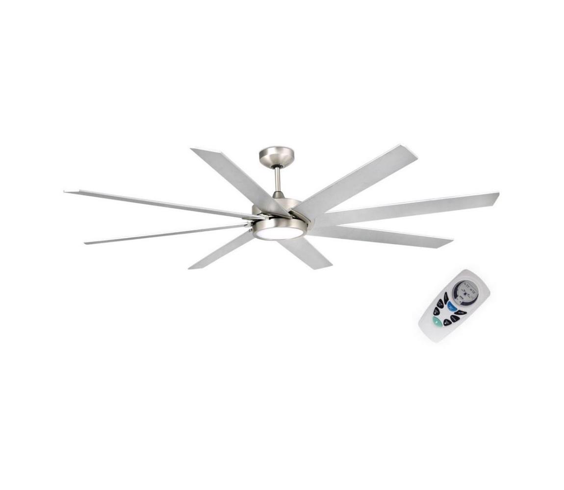 FARO Barcelona FARO 33554 - LED Stropní ventilátor CENTURY LED/15W/230V chrom/šedá FA33554