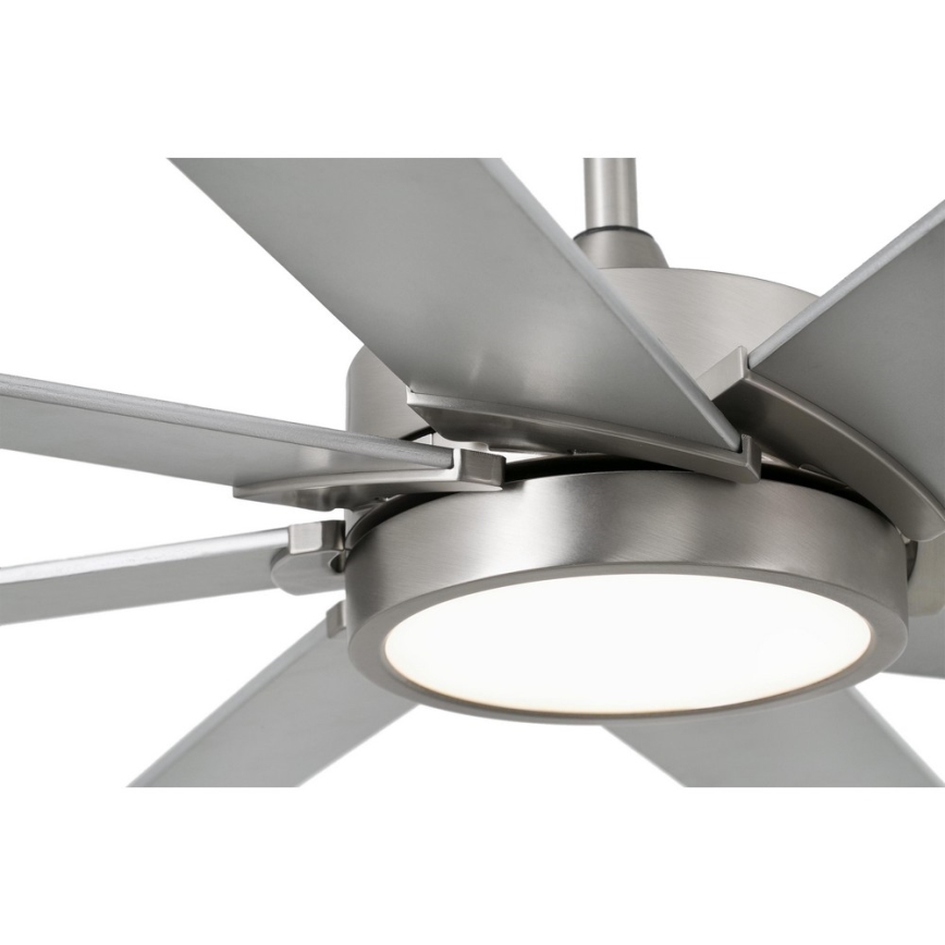 FARO 33554 - LED Stropní ventilátor CENTURY LED/15W/230V matný chrom/šedá