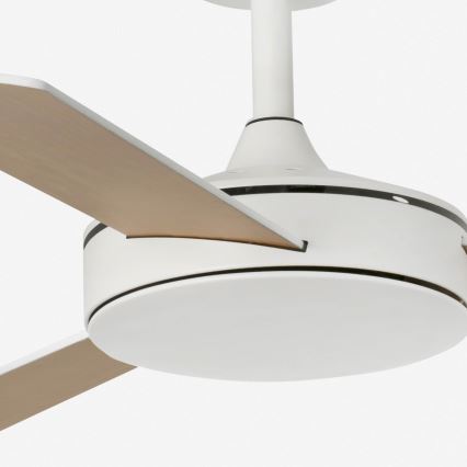 FARO 33603DC - Stropní ventilátor MINI MALLORCA S hnědá/bílá pr. 106 cm + dálkové ovládání