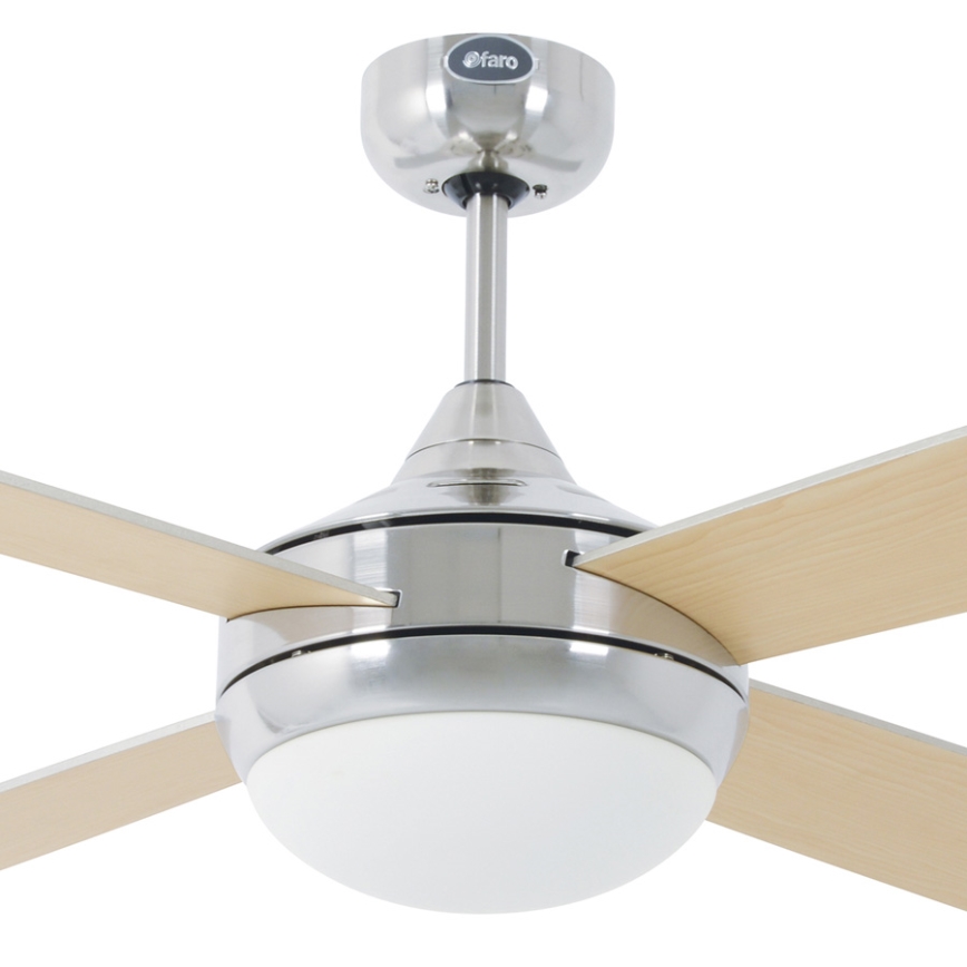 FARO 33701 - Stropní ventilátor ICARIA s dálkovým ovladačem 2xE27/20W/230V šedá