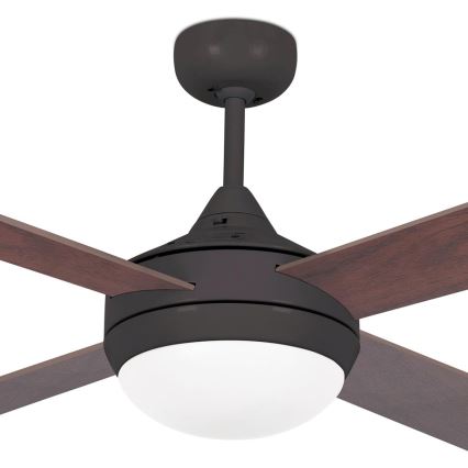 FARO 33702 - Stropní ventilátor ICARIA 2xE27/20W/230V hnědá pr. 132 cm + dálkové ovládání