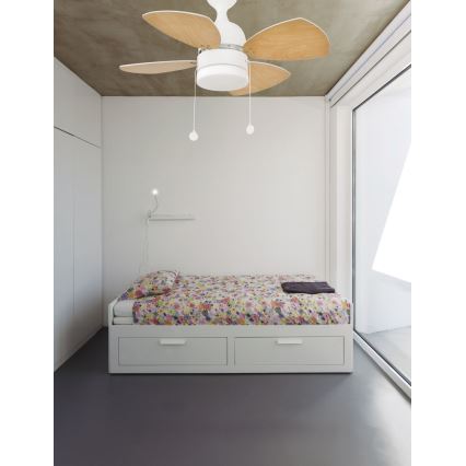 FARO 33704 - Stropní ventilátor MEDITERRÁNEO 1xE14/8W/230V