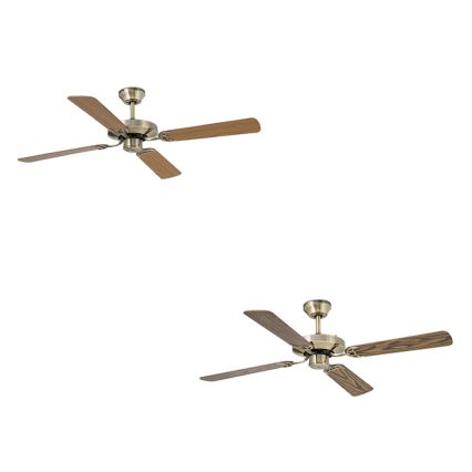 FARO 33711 - Stropní ventilátor YAKARTA bronz/hnědá