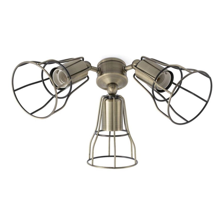 FARO 33717 - Svítidlo pro ventilátor YAKARTA 3xE27/15W/230V bronz