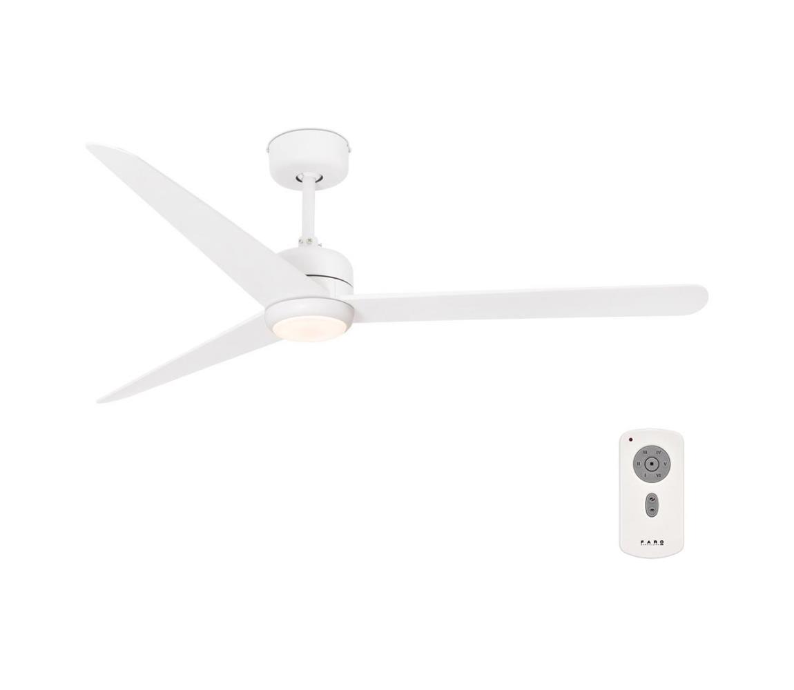 FARO Barcelona FARO 33722 - LED Stropní ventilátor NU LED/18W/230V bílá FA33722