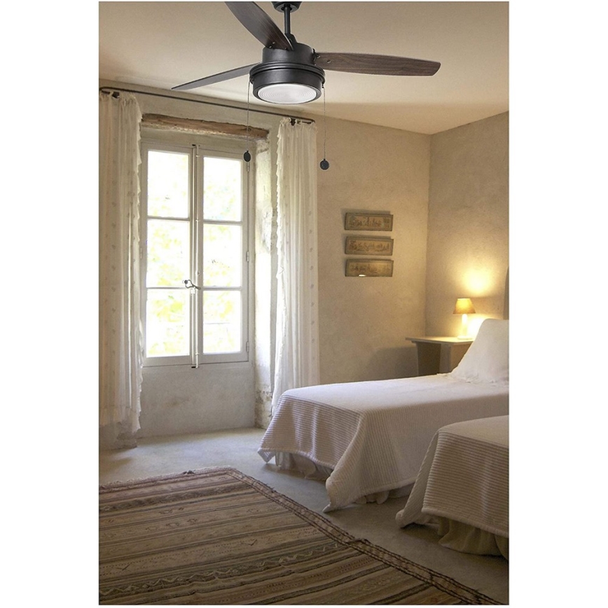 FARO 33723 - Stropní ventilátor KOMODO 2xE14/8W/230V hnědá