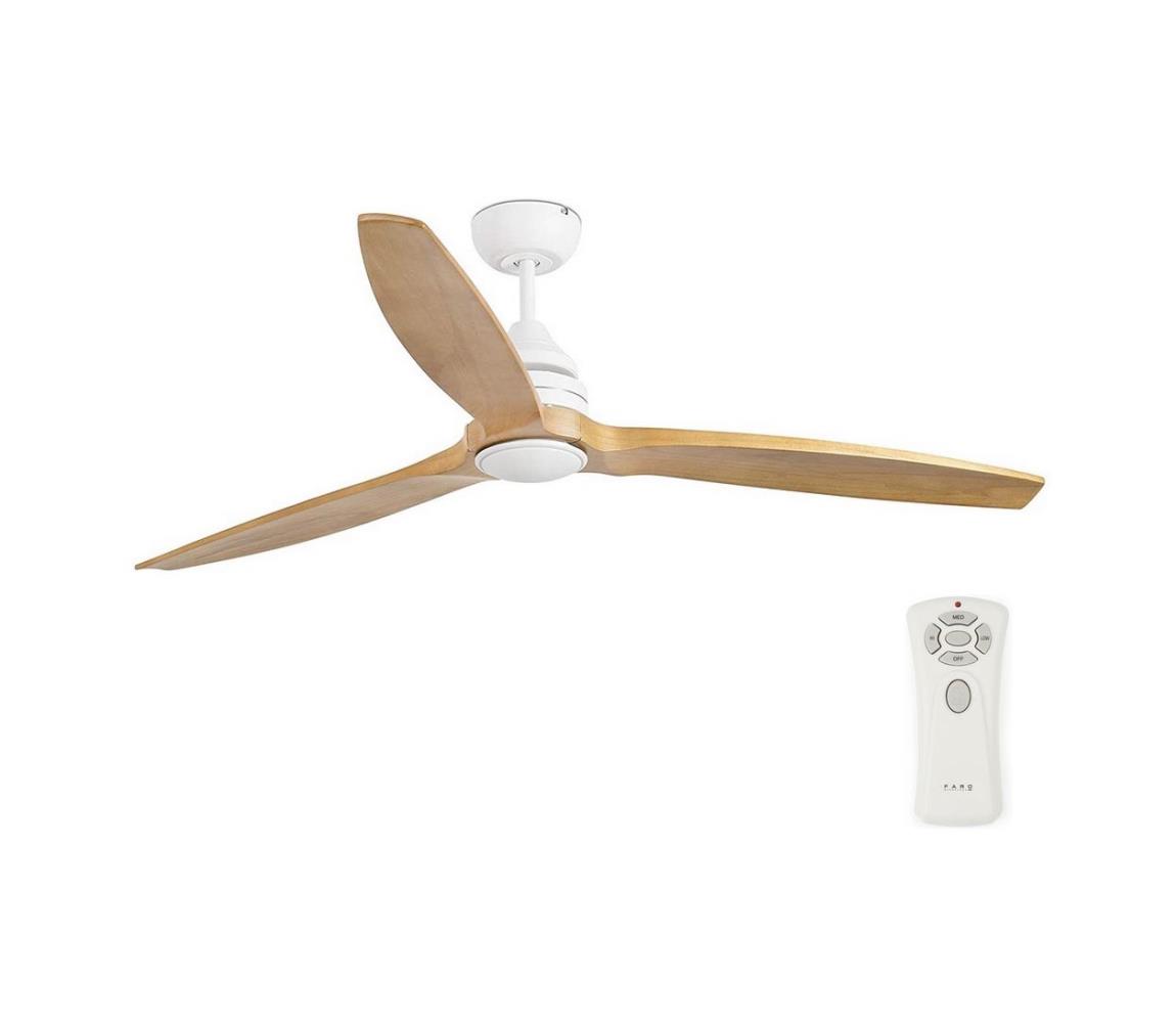 FARO Barcelona FARO 33727 - LED Stropní ventilátor ALO LED/16W/230V bílá/hnědá FA33727