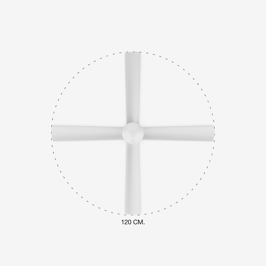FARO 33756 - LED Stropní ventilátor FRASER LED/16W/230V bílá pr. 120 cm + dálkové ovládání