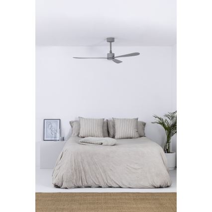 FARO 33762WT - Stropní ventilátor AMELIA L šedá pr. 132 cm Wi-Fi Tuya + dálkové ovládání