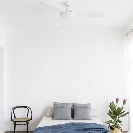 FARO 33802 - Stropní ventilátor ISLOT bílá + dálkové ovládání