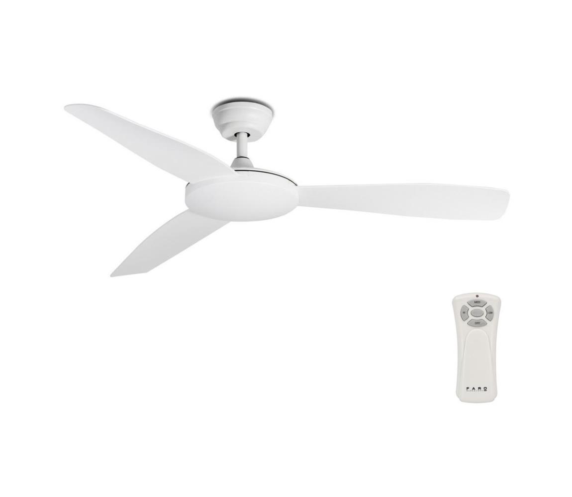 FARO Barcelona FARO 33802 - Stropní ventilátor ISLOT bílá FA33802