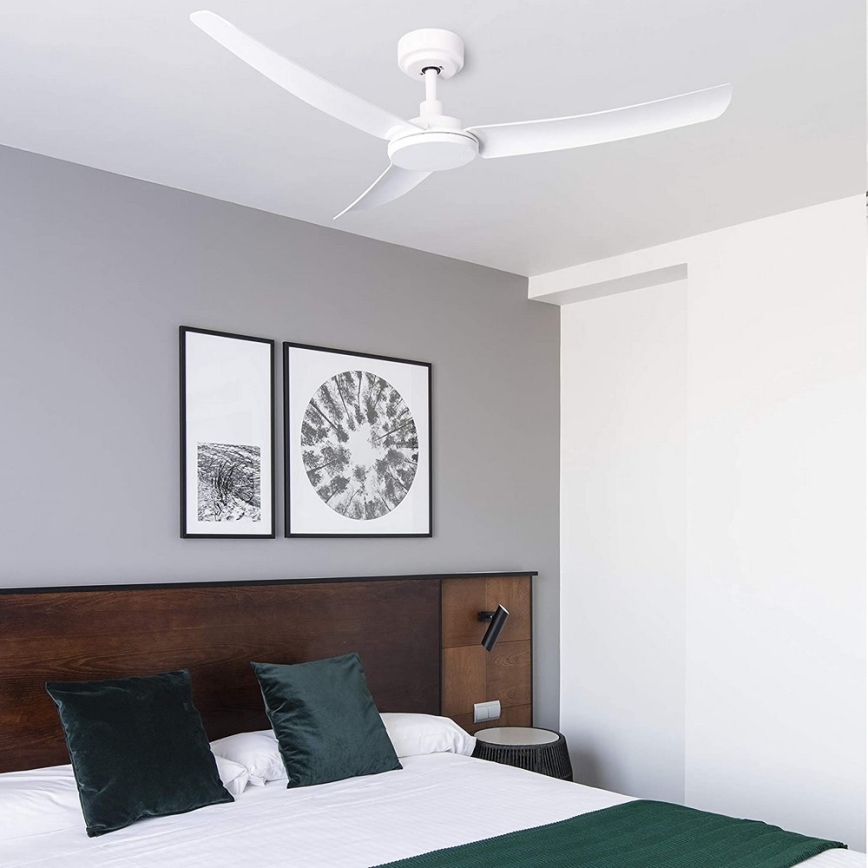 FARO 33804 - Stropní ventilátor SIROS bílá
