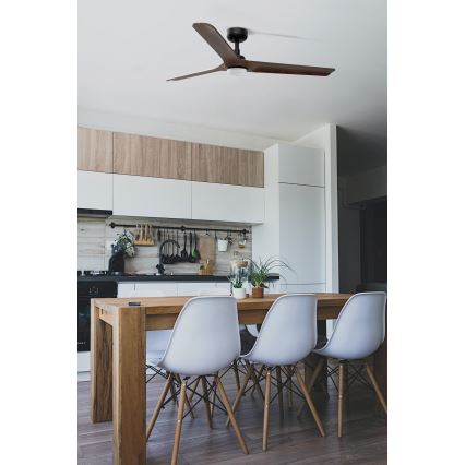 FARO 33809-1TW - LED Stmívatelný ventilátor HEYWOOD LED/10W/230V 2700/3000/4000K pr. 132 cm + dálkové ovládání